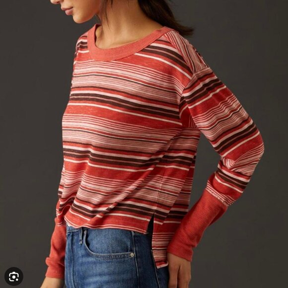 Pilcro Striped Long Sleeve Top – Size Small - Picture 1 of 8